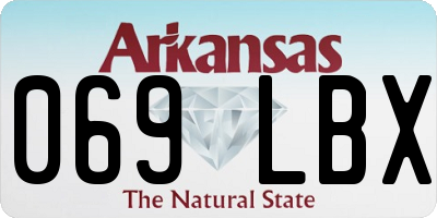 AR license plate 069LBX