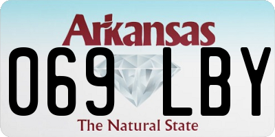 AR license plate 069LBY