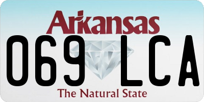 AR license plate 069LCA