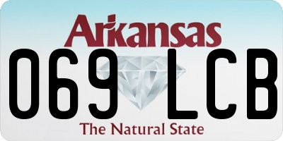 AR license plate 069LCB