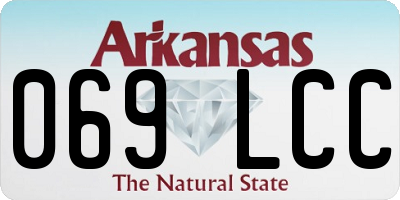AR license plate 069LCC