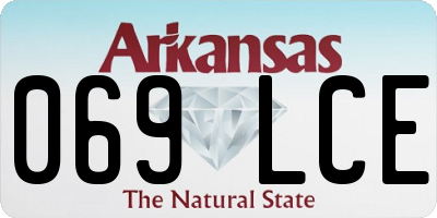 AR license plate 069LCE