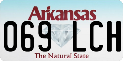 AR license plate 069LCH