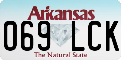 AR license plate 069LCK