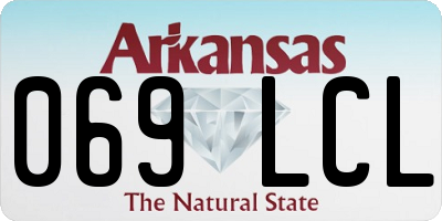 AR license plate 069LCL