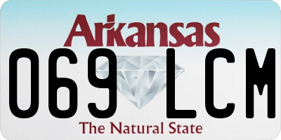 AR license plate 069LCM