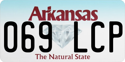 AR license plate 069LCP