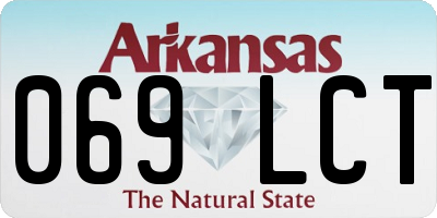 AR license plate 069LCT