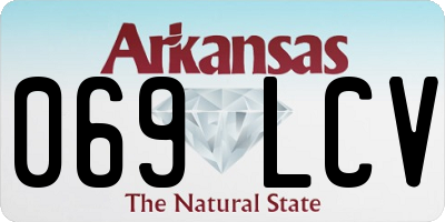 AR license plate 069LCV