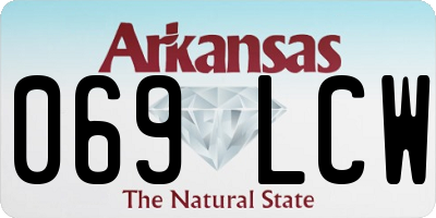 AR license plate 069LCW
