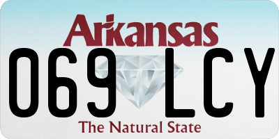 AR license plate 069LCY