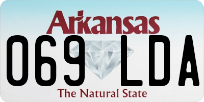 AR license plate 069LDA