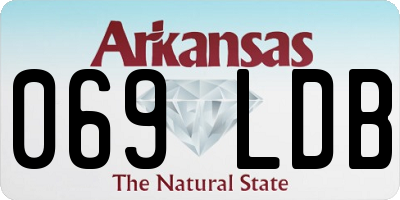 AR license plate 069LDB