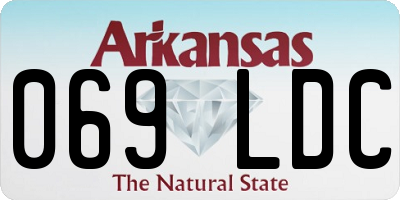 AR license plate 069LDC