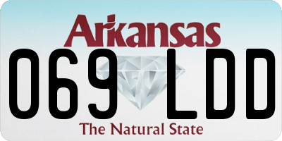 AR license plate 069LDD