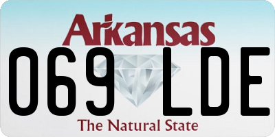 AR license plate 069LDE