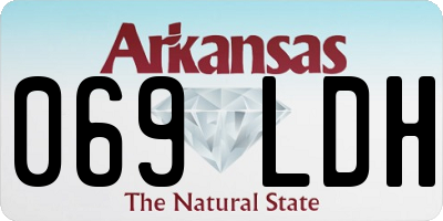 AR license plate 069LDH