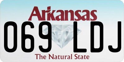 AR license plate 069LDJ