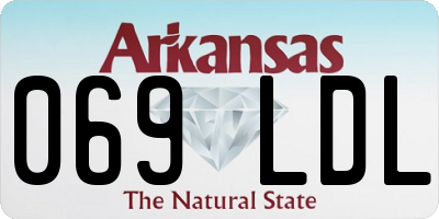 AR license plate 069LDL