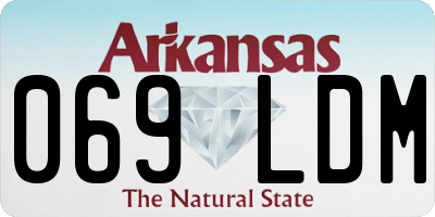 AR license plate 069LDM
