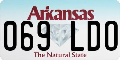 AR license plate 069LDO