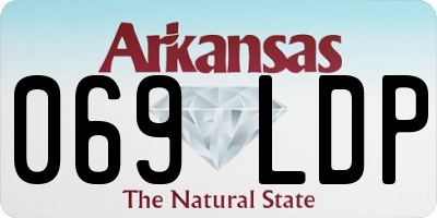 AR license plate 069LDP