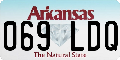 AR license plate 069LDQ