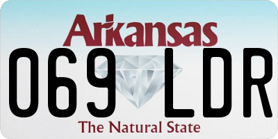 AR license plate 069LDR