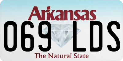 AR license plate 069LDS