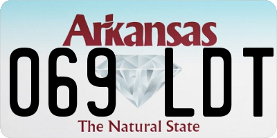 AR license plate 069LDT