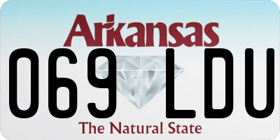 AR license plate 069LDU