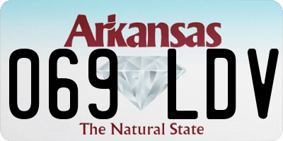 AR license plate 069LDV