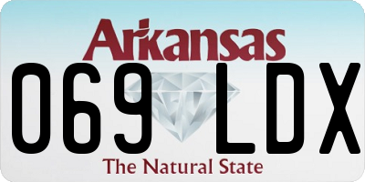AR license plate 069LDX