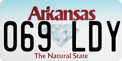 AR license plate 069LDY