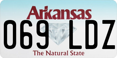 AR license plate 069LDZ