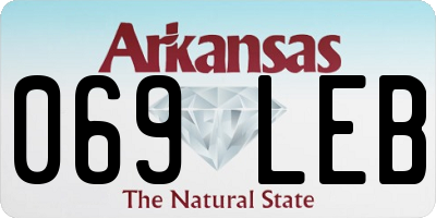 AR license plate 069LEB