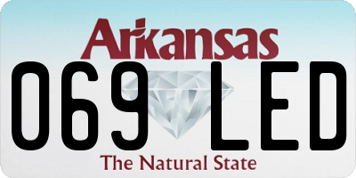 AR license plate 069LED