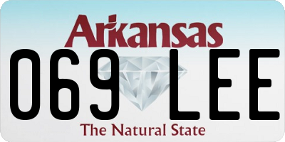 AR license plate 069LEE