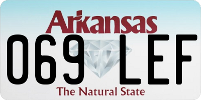 AR license plate 069LEF