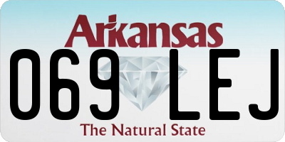 AR license plate 069LEJ
