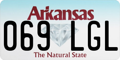 AR license plate 069LGL