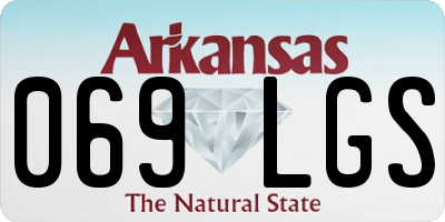 AR license plate 069LGS