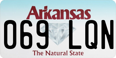 AR license plate 069LQN