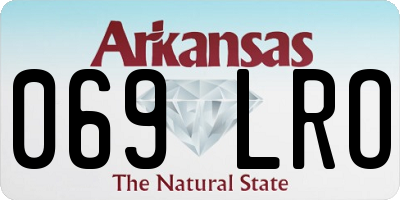 AR license plate 069LRO