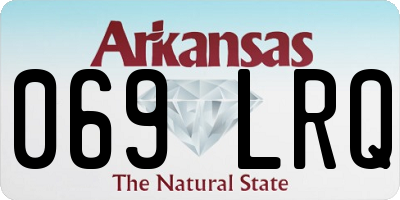 AR license plate 069LRQ