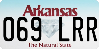 AR license plate 069LRR
