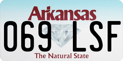 AR license plate 069LSF