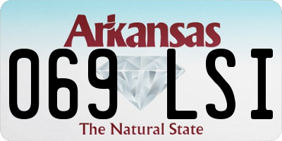 AR license plate 069LSI