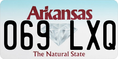 AR license plate 069LXQ