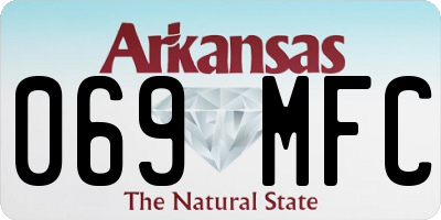 AR license plate 069MFC